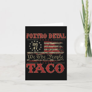 Cartão Nós Somos O Taco Foxtrot Delta Taco 2