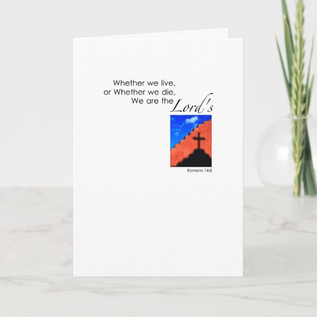 Cartão Nós somos os senhores (Frente)