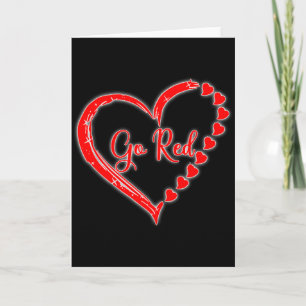 Cartão Nós Usamos Vermelho Em Fevereiro Idade Doença Do C