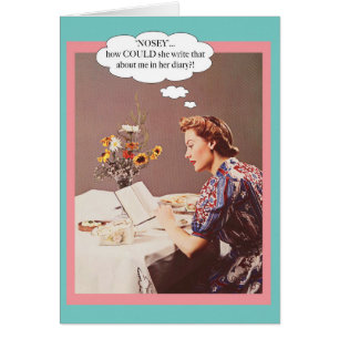 Cartão 'Nosey? '