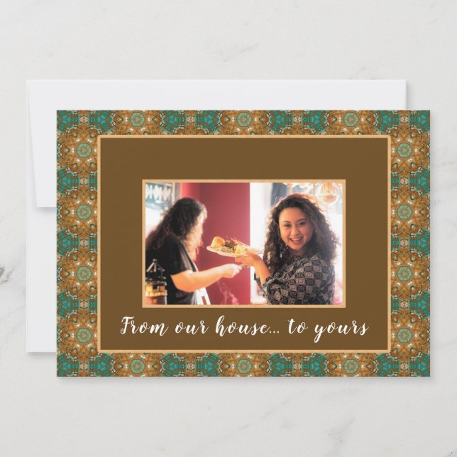 Cartão Nossa Casa Para Sua Feliz Ação De Graças (Frente)