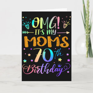 Cartão Nossa, é o 70º aniversário da minha mãe, doce 70 a