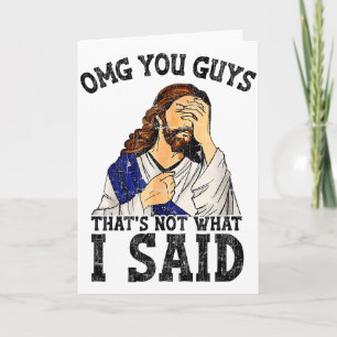 Cartão Nossa, gente, não foi isso que eu disse 