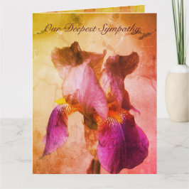 Cartão Nossa mais profunda simpatia Iris