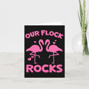 Cartão Nossa Manada Balança Camiseta Família Flamingo Fér