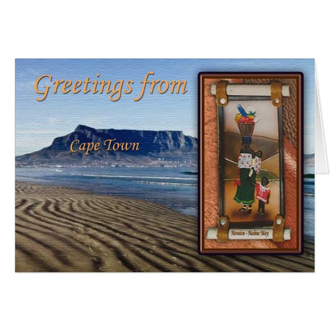 Cartão Nossa nação arco-íris (Frente Horizontal)