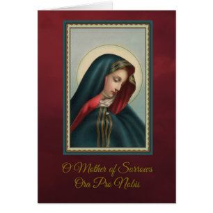 Cartão Nossa Oferta de Missa da Mãe Dolorosa c/oração