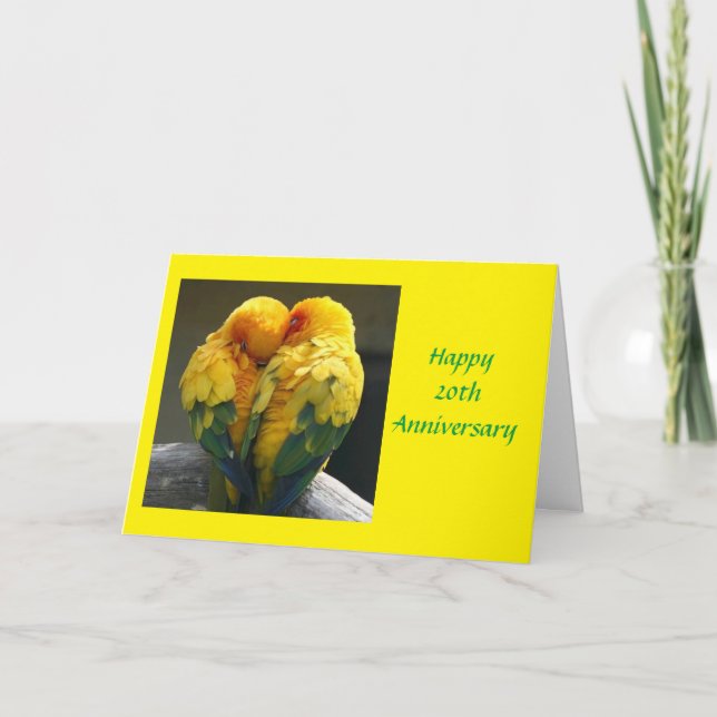 Cartão **NOSSA placa ANIVERSARY** WEDTING 20 (Frente)