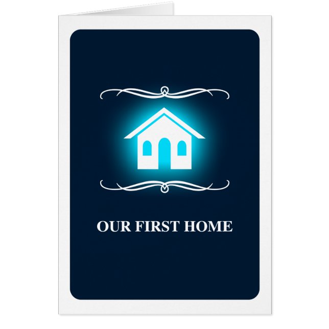 Cartão nossa primeira casa (mod home) (Frente)