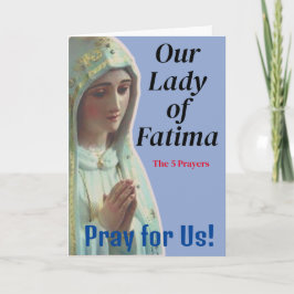 Cartão Nossa Senhora da Fátima