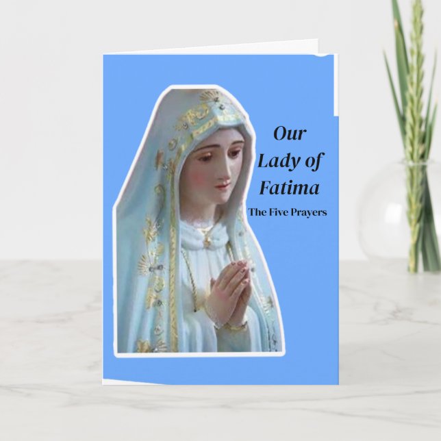 Cartão Nossa Senhora da Fátima (Frente)