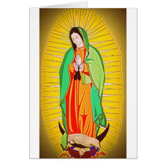 Cartão nossa senhora de guadalupe