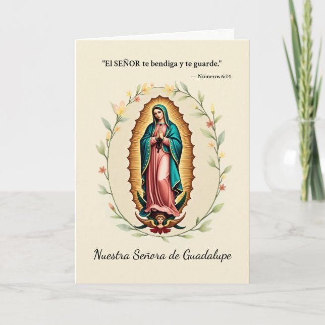 Cartão Nossa Senhora de Guadalupe Beneficia Banquete Espa (Frente)