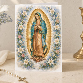 Cartão Nossa Senhora de Guadalupe Católica Lucas 1:42