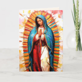 Cartão Nossa Senhora de Guadalupe Folheou