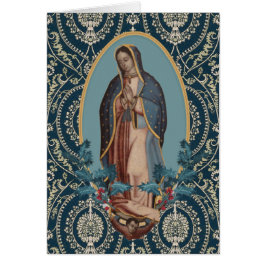 Cartão Nossa Senhora de Guadalupe Virgem Maria Feliz Navi