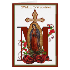 Cartão Nossa Senhora de Guadalupe Virgem Maria Feliz Navi
