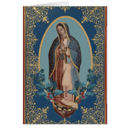 Cartão Nossa Senhora de Guadalupe Virgem Mary Feliz Navid