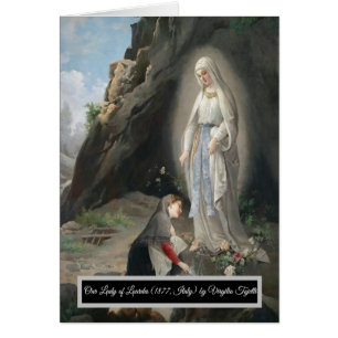 Cartão Nossa Senhora de Lourdes