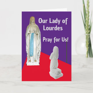 Cartão Nossa Senhora de Lourdes Card