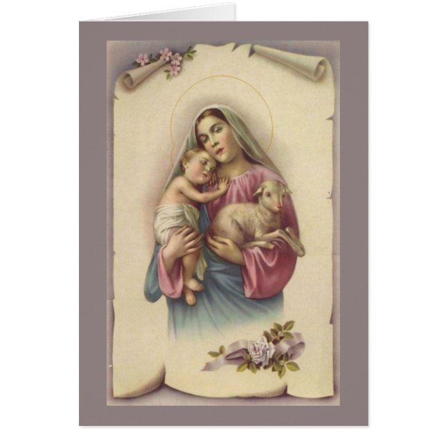 Cartão Nossa Senhora do Bom Pastor (Frente)