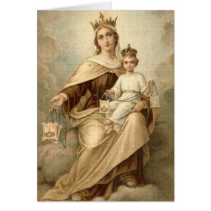 Cartão Nossa Senhora do Carmo Carta de Oferta de Missa