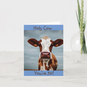 Cartão Nossa Vaca Você Está Com 50