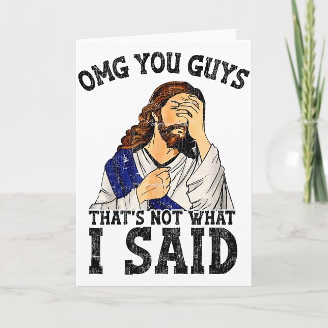 Cartão Nossa vocês não foi isso que eu disse  (Frente)