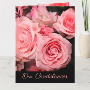 Cartão Nossas Condolências