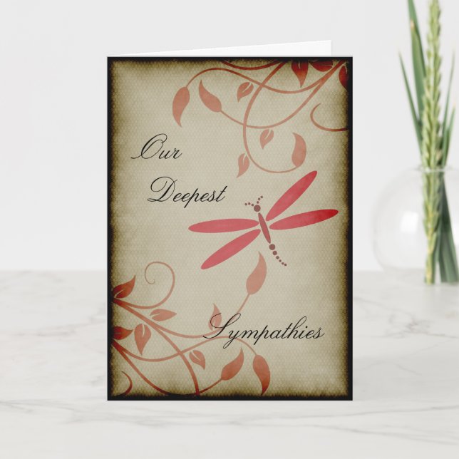 Cartão Nossas simpatias mais profundas (Frente)