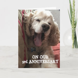 CARTÃO **NOSSO 3º ANIVERSÁRIO* PREENCHIDO DE AMOR / DIV