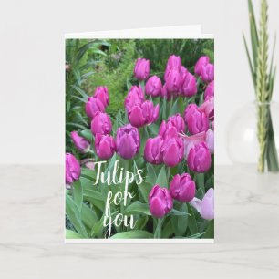 CARTÃO "NOSSO ANIVERSÁRIO" TULIPS/TODO MEU AMOR PARA VOC