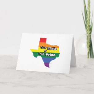 Cartão Nosso Estado de Orgulho Texas