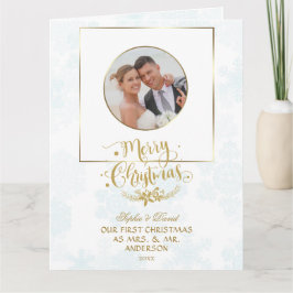 Cartão Nosso Primeiro Natal Como Sr. Foto Personalizada d