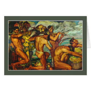 Cartão Nossos deuses por Saturnino Herran