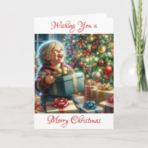 Cartão Nostalgia da manhã de Natal antiga