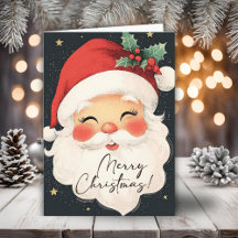 Nostalgic Santa Claus Feliz Feriado de Natal