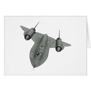 Cartão Nota da ilustração do melro SR71