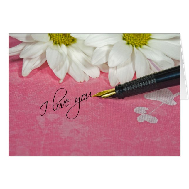 Cartão Nota de Amor (Frente Horizontal)