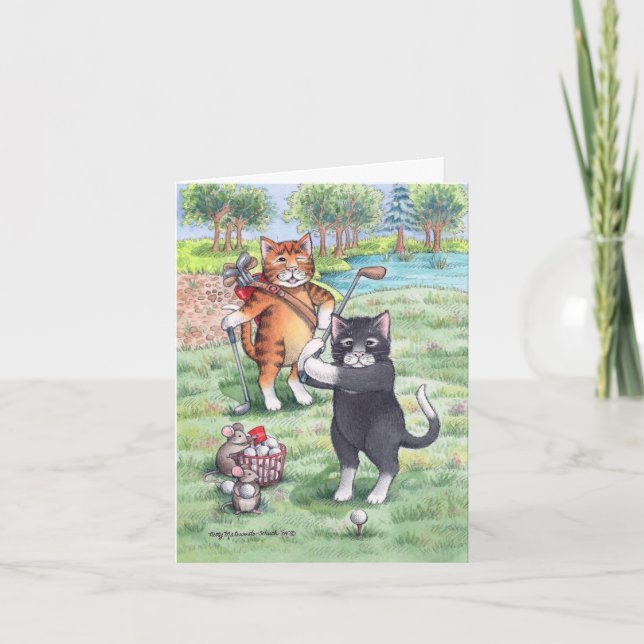 Cartão Nota de aniversário de 55 Golf (Frente)