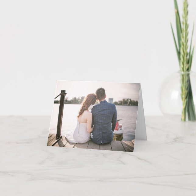 Cartão Nota de Fotografia Personalizada (Frente)