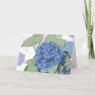 Cartão Nota de Hydrangea