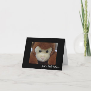 Cartão Nota de Olá do Macaco