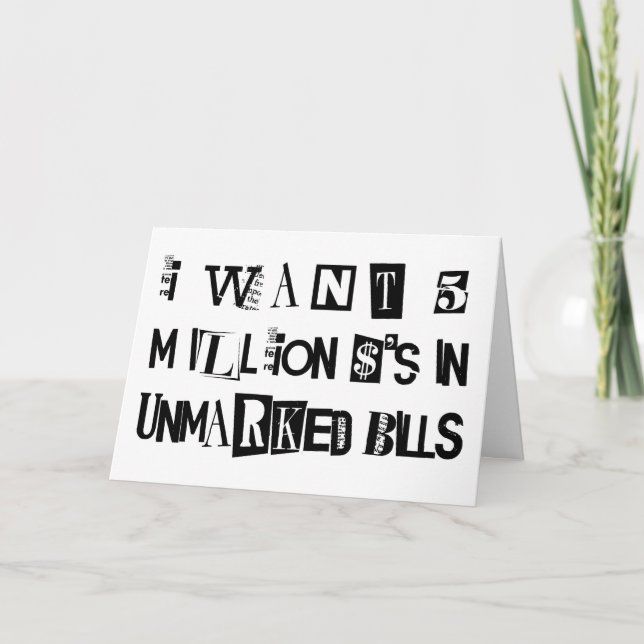 Cartão Nota de resgate (Frente)