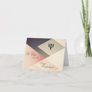 Cartão Nota do psicólogo escolar (cartões de nota)