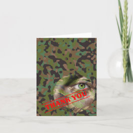 Cartão Nota do Soldado Joe GI Camouflage