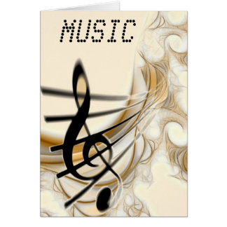 Cartão Nota Musical Elegante