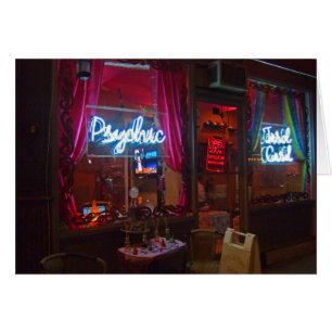 Cartão Nota Psychic Storefront