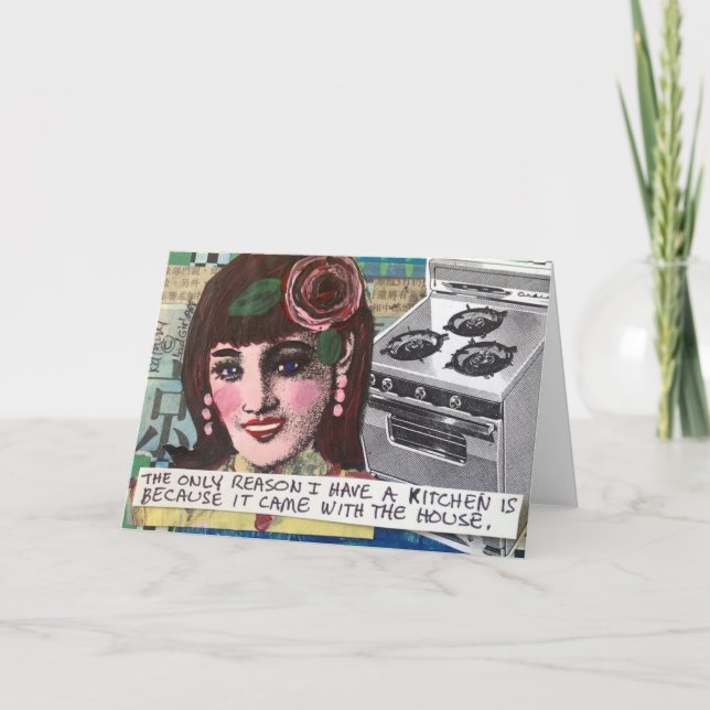 CARTÃO NOTECARD. A ÚNICA RAZÃO PELA QUAL TENHO UMA COZINH (Frente)