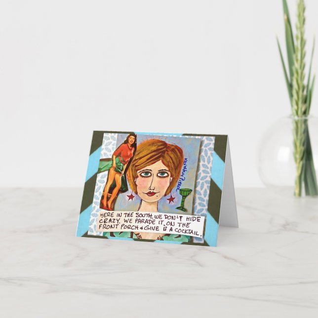 CARTÃO NOTECARD-AQUI NO SUL NÃO ESCONDEMOS LOUCO (Frente)